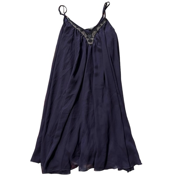 Express Dresses & Skirts - Express Beaded Neck Purple Triangle Dress